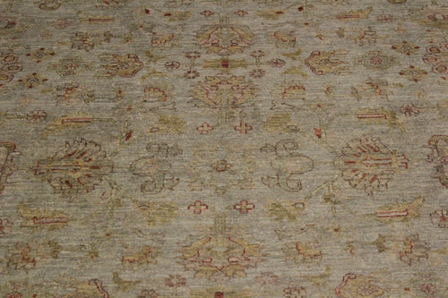 handmade Over Dyed Over Dyed Grayish Blu Gold Hand Knotted RECTANGLE 100% WOOL area rug 8' x 10'