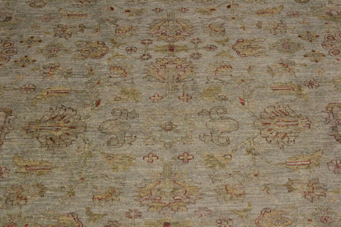 handmade Over Dyed Over Dyed Grayish Blu Gold Hand Knotted RECTANGLE 100% WOOL area rug 8' x 10'