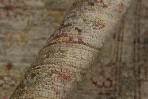 handmade Over Dyed Over Dyed Grayish Blu Gold Hand Knotted RECTANGLE 100% WOOL area rug 8' x 10'