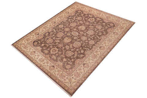 handmade Traditional Kafkaz Lt. Brown Beige Hand Knotted RECTANGLE 100% WOOL area rug 8x10