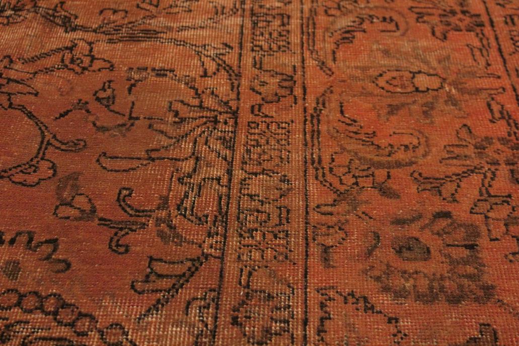 handmade Vintage Vintage Rust Brown Hand Knotted RECTANGLE 100% WOOL area rug 8x11