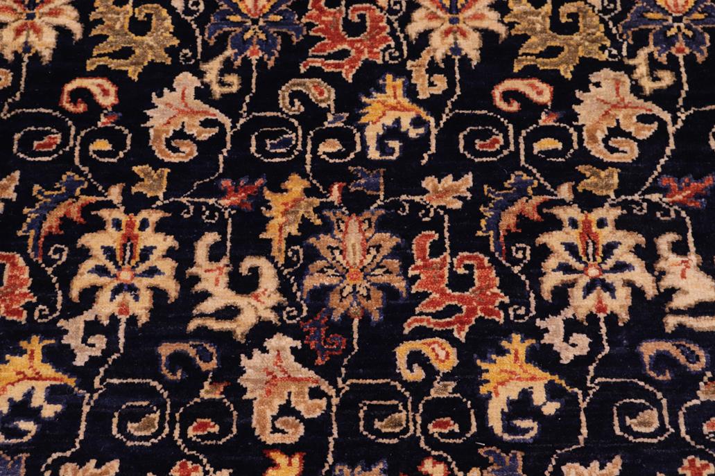 handmade Transitional Kafkaz Blue Lt. Gold Hand Knotted RECTANGLE 100% WOOL area rug 8 x 10