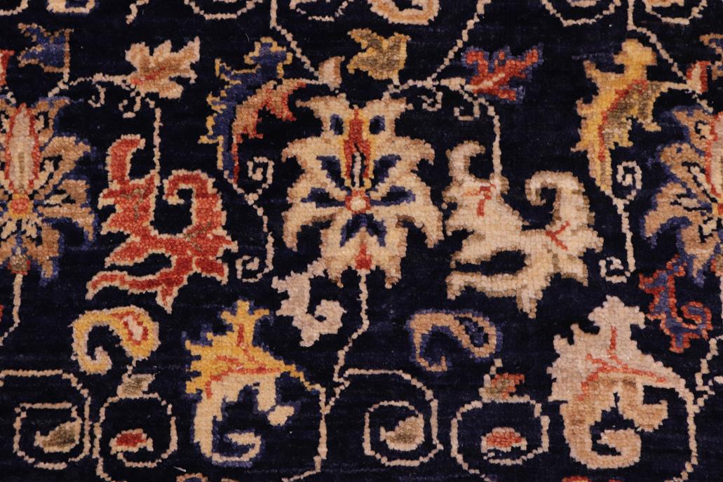 handmade Transitional Kafkaz Blue Lt. Gold Hand Knotted RECTANGLE 100% WOOL area rug 8 x 10