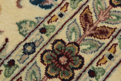 handmade Traditional Gulberg Beige Green Hand Knotted RUNNER 100% WOOL area rug 3' x 10'