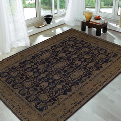 handmade Transitional Vintage Blue Brown Hand Knotted RECTANGLE 100% WOOL area rug 8' x 12'