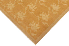 handmade Transitional Kafkaz Dull Orange Tan Hand Knotted RECTANGLE 100% WOOL area rug 9 x 12
