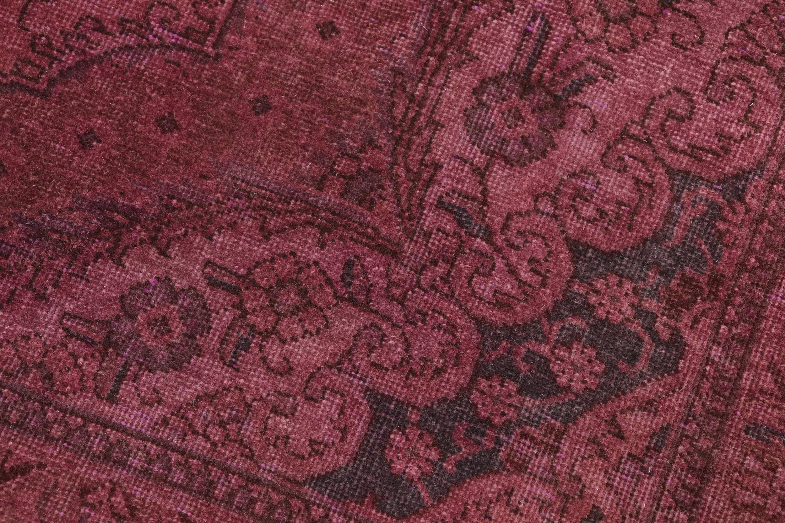 handmade Modern Vintage Purple Brown Hand Knotted RECTANGLE 100% WOOL area rug 7' x 10'