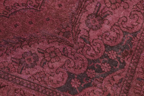 handmade Modern Vintage Purple Brown Hand Knotted RECTANGLE 100% WOOL area rug 7' x 10'