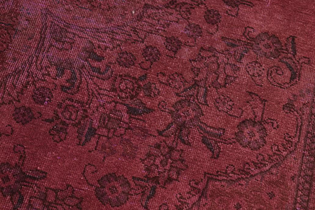 handmade Vintage Vintage Purple Brown Hand Knotted RECTANGLE 100% WOOL area rug 7x10