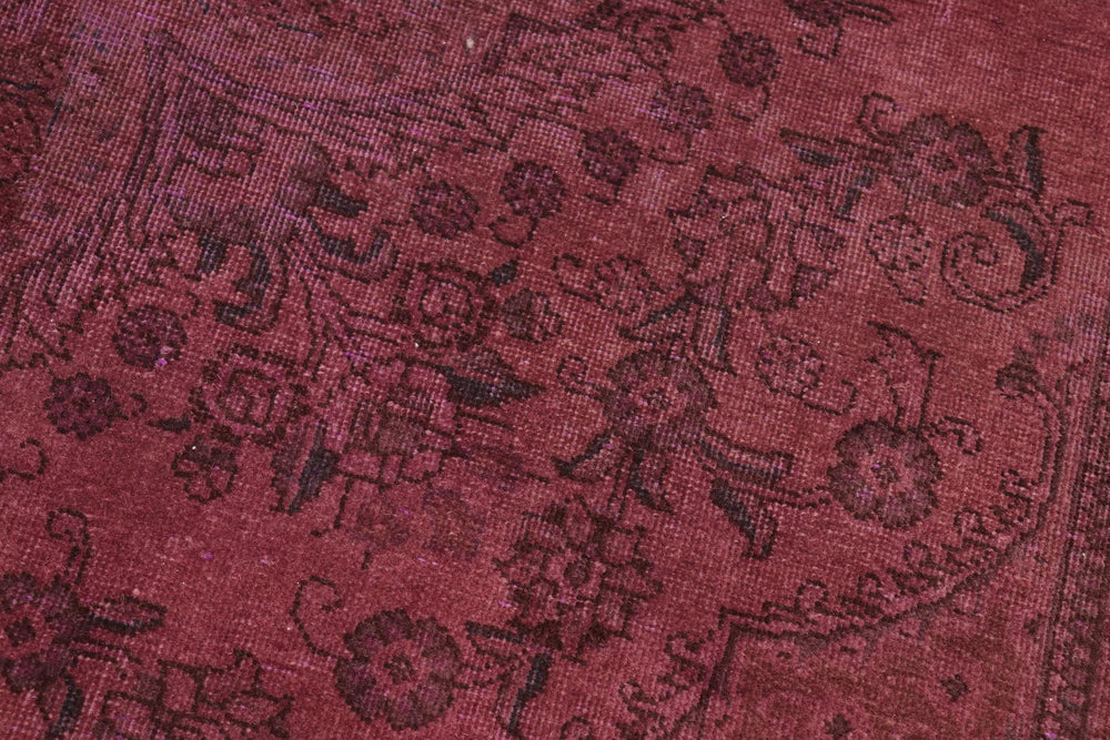 handmade Modern Vintage Purple Brown Hand Knotted RECTANGLE 100% WOOL area rug 7' x 10'