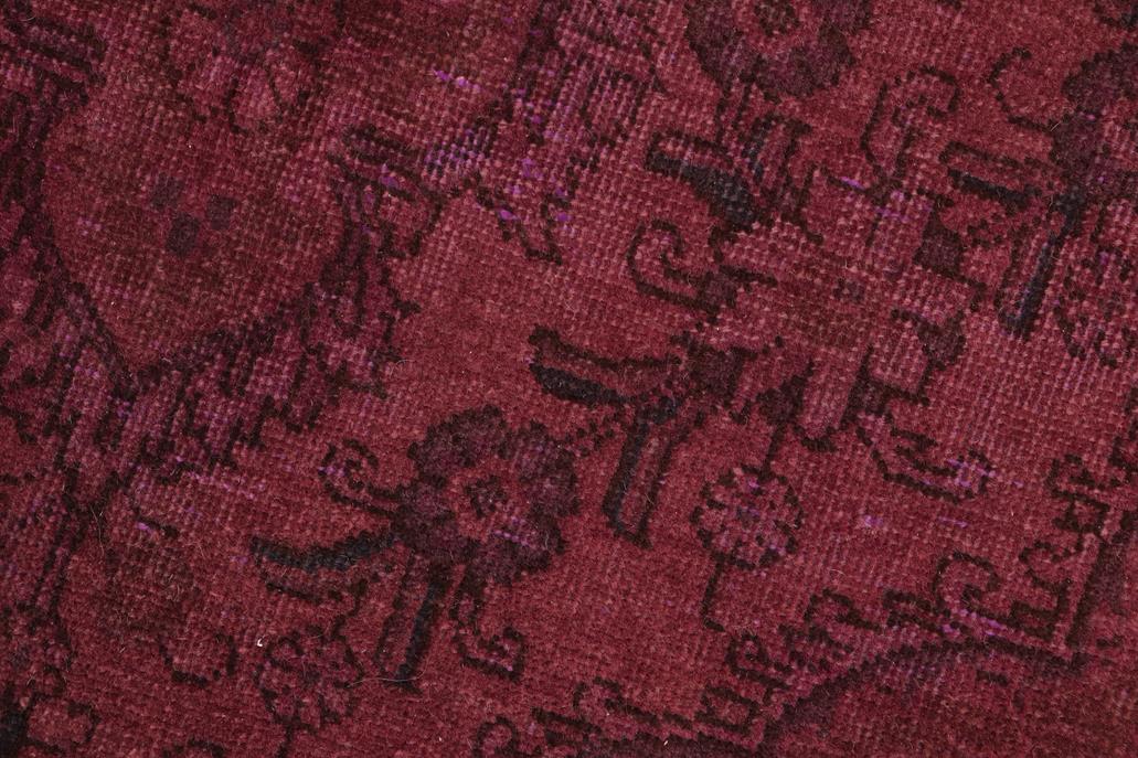 handmade Vintage Vintage Purple Brown Hand Knotted RECTANGLE 100% WOOL area rug 7x10