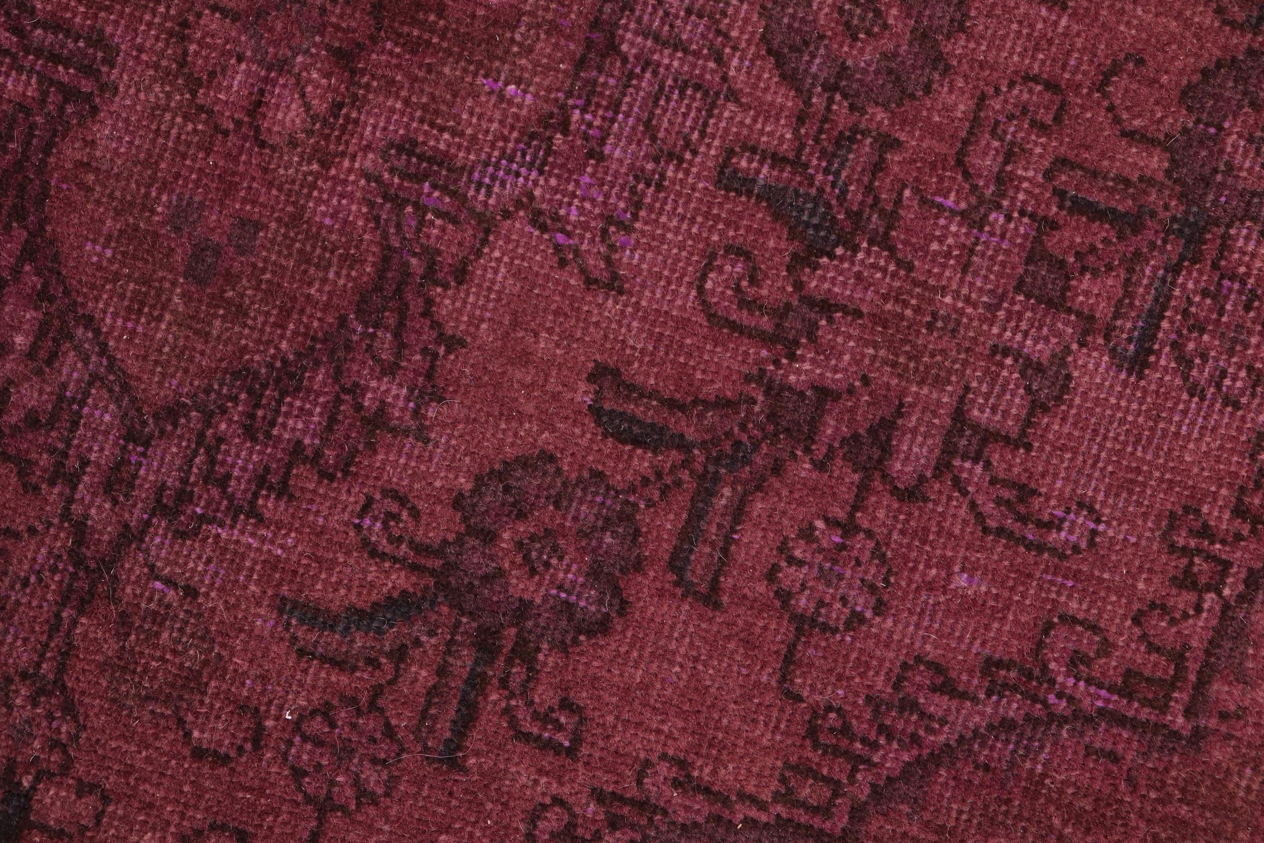 handmade Modern Vintage Purple Brown Hand Knotted RECTANGLE 100% WOOL area rug 7' x 10'