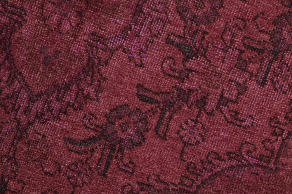 handmade Modern Vintage Purple Brown Hand Knotted RECTANGLE 100% WOOL area rug 7' x 10'
