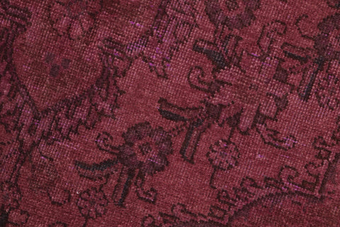 handmade Modern Vintage Purple Brown Hand Knotted RECTANGLE 100% WOOL area rug 7' x 10'