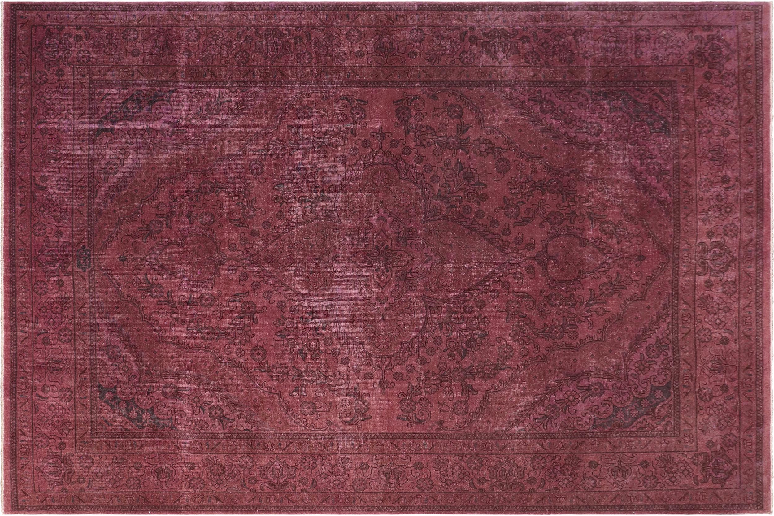 handmade Modern Vintage Purple Brown Hand Knotted RECTANGLE 100% WOOL area rug 7' x 10'