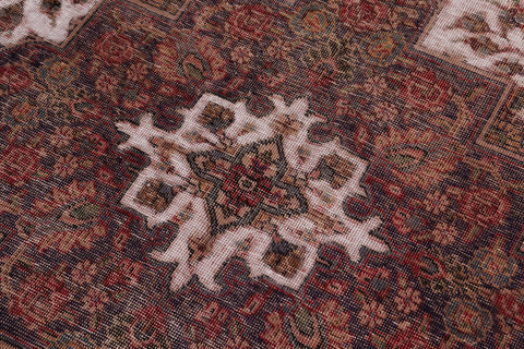handmade Vintage Vintage Beige Red Hand Knotted RECTANGLE 100% WOOL area rug 8' x 10'