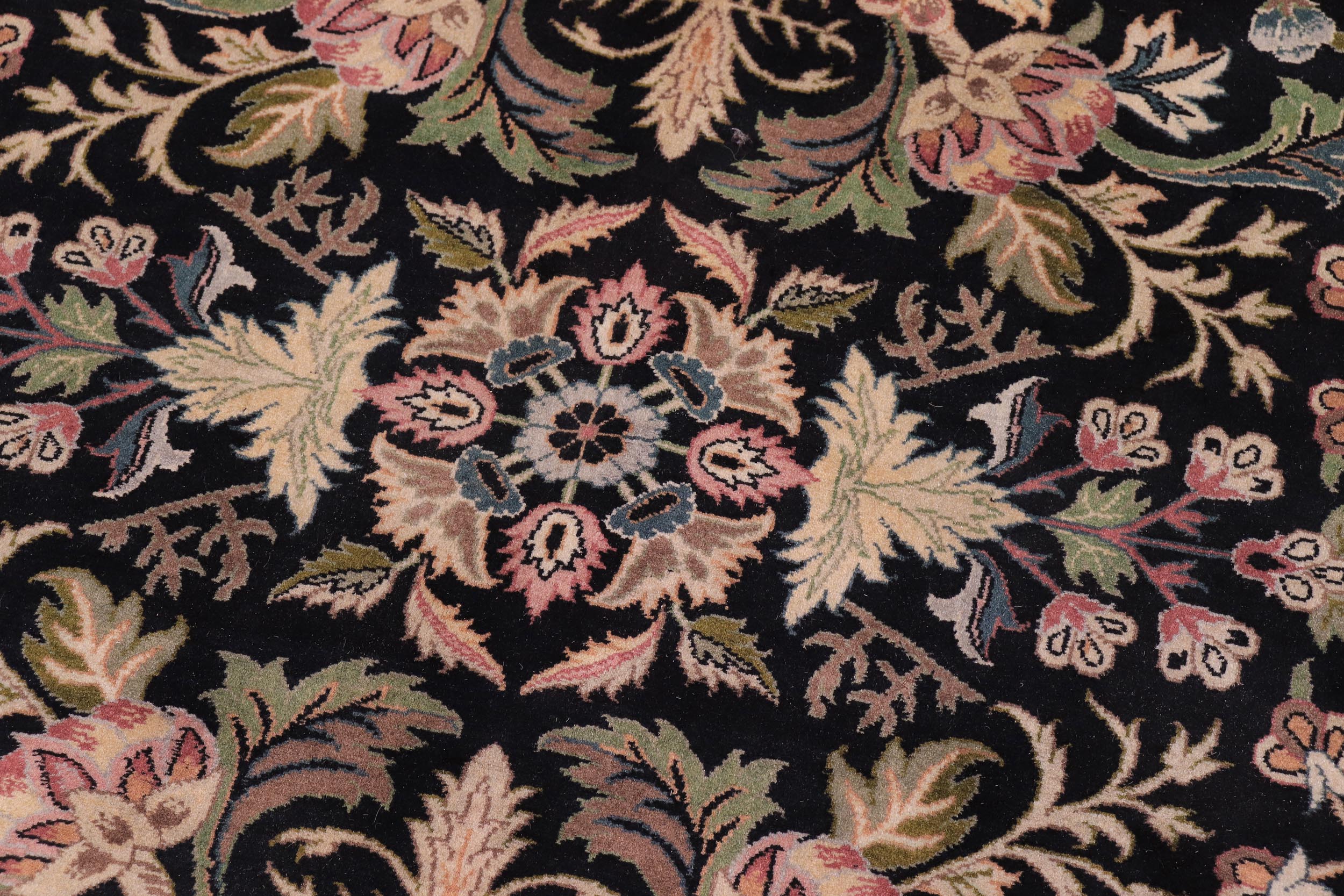 handmade Traditional Nagi Black Black Hand Knotted RECTANGLE 100% WOOL area rug 9x12