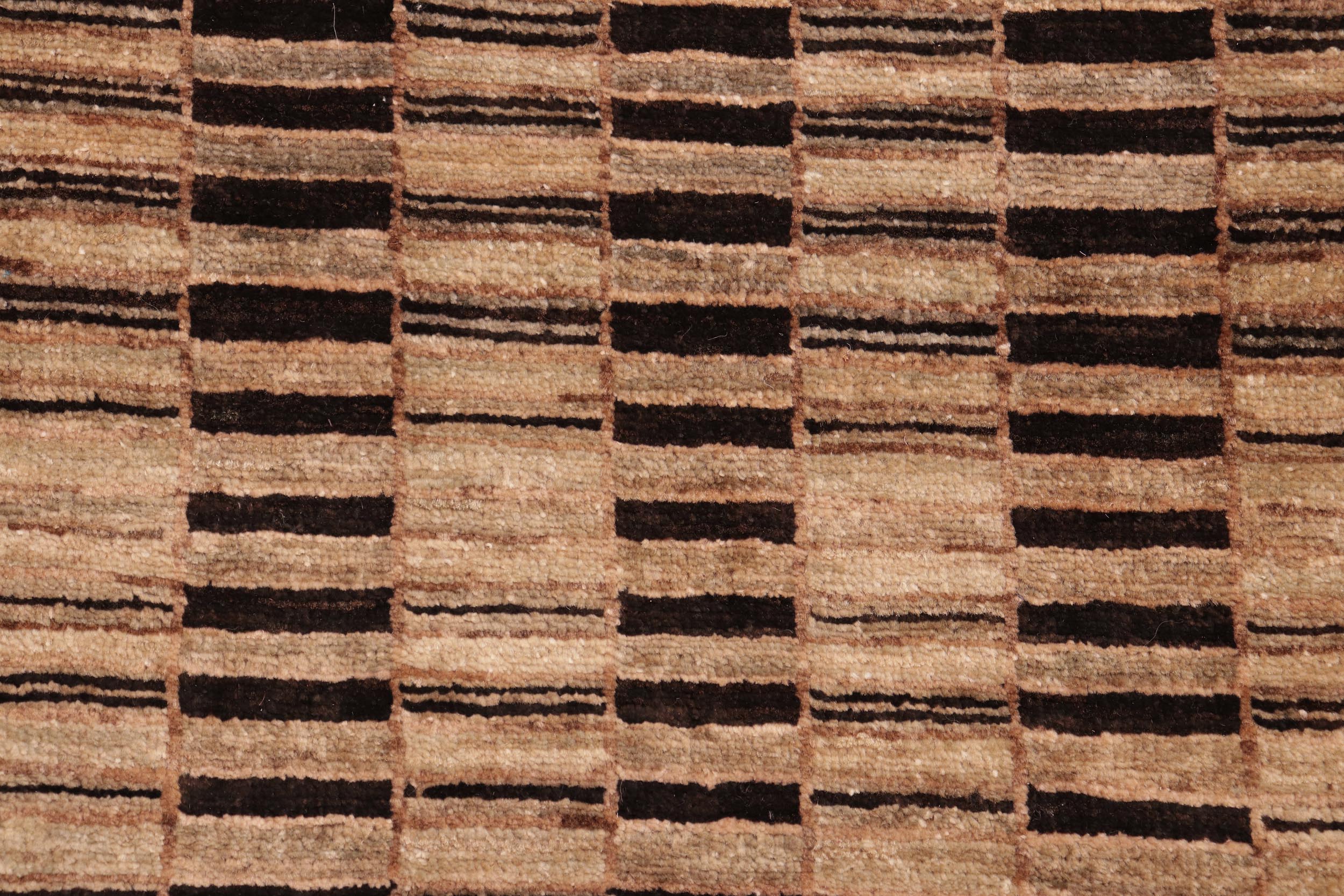 handmade Modern Gabbeh Tan Brown Hand Knotted RECTANGLE 100% WOOL area rug 8' x 10'