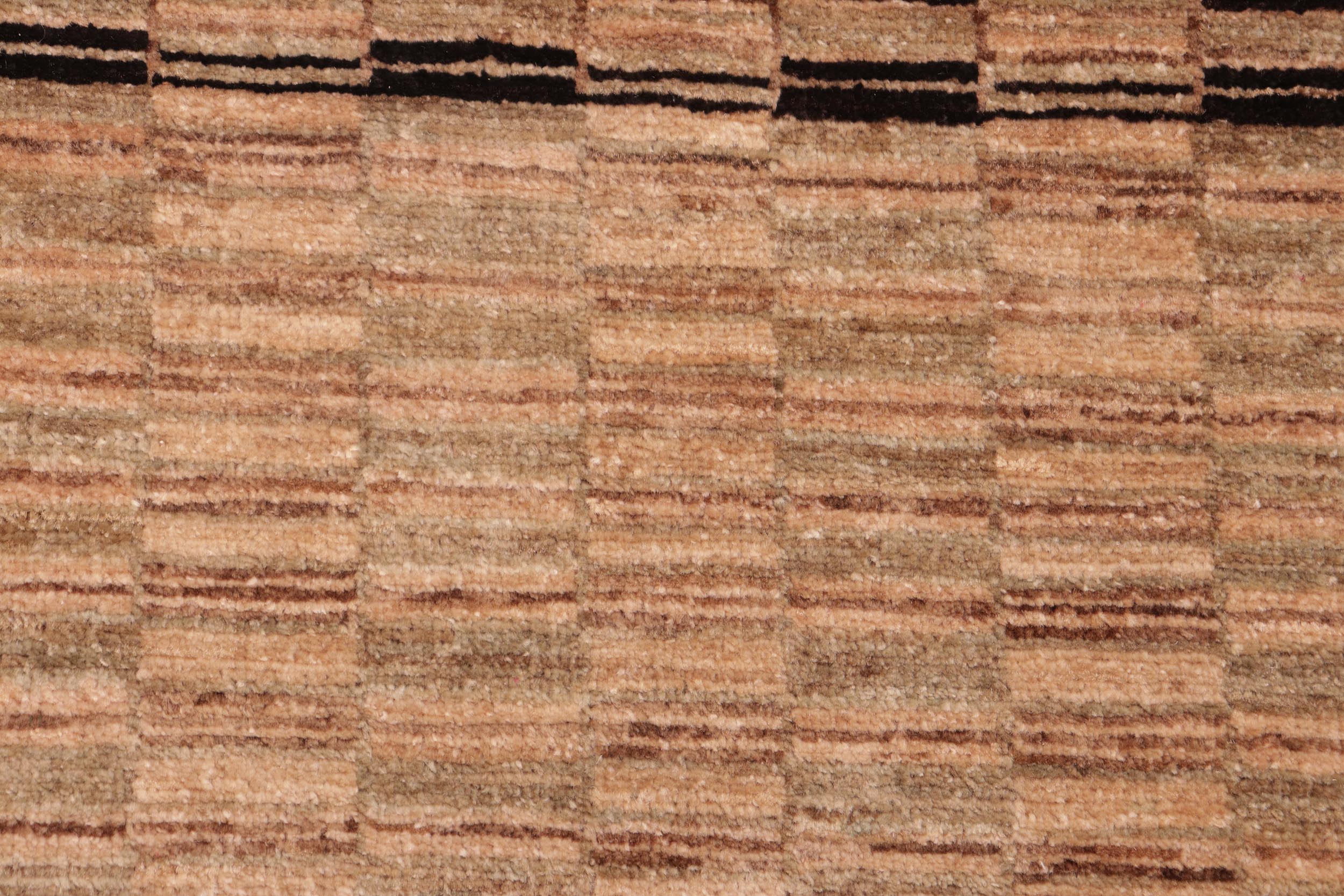 handmade Modern Gabbeh Tan Brown Hand Knotted RECTANGLE 100% WOOL area rug 8' x 10'