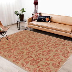 handmade Modern Kafkaz Tan Rust Hand Knotted RECTANGLE 100% WOOL area rug 9' x 12'