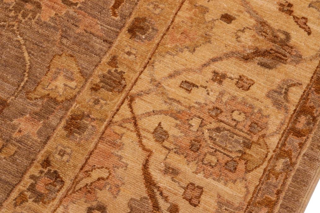 handmade Traditional Kafkaz Gray Tan Hand Knotted RECTANGLE 100% WOOL area rug 8 x 10