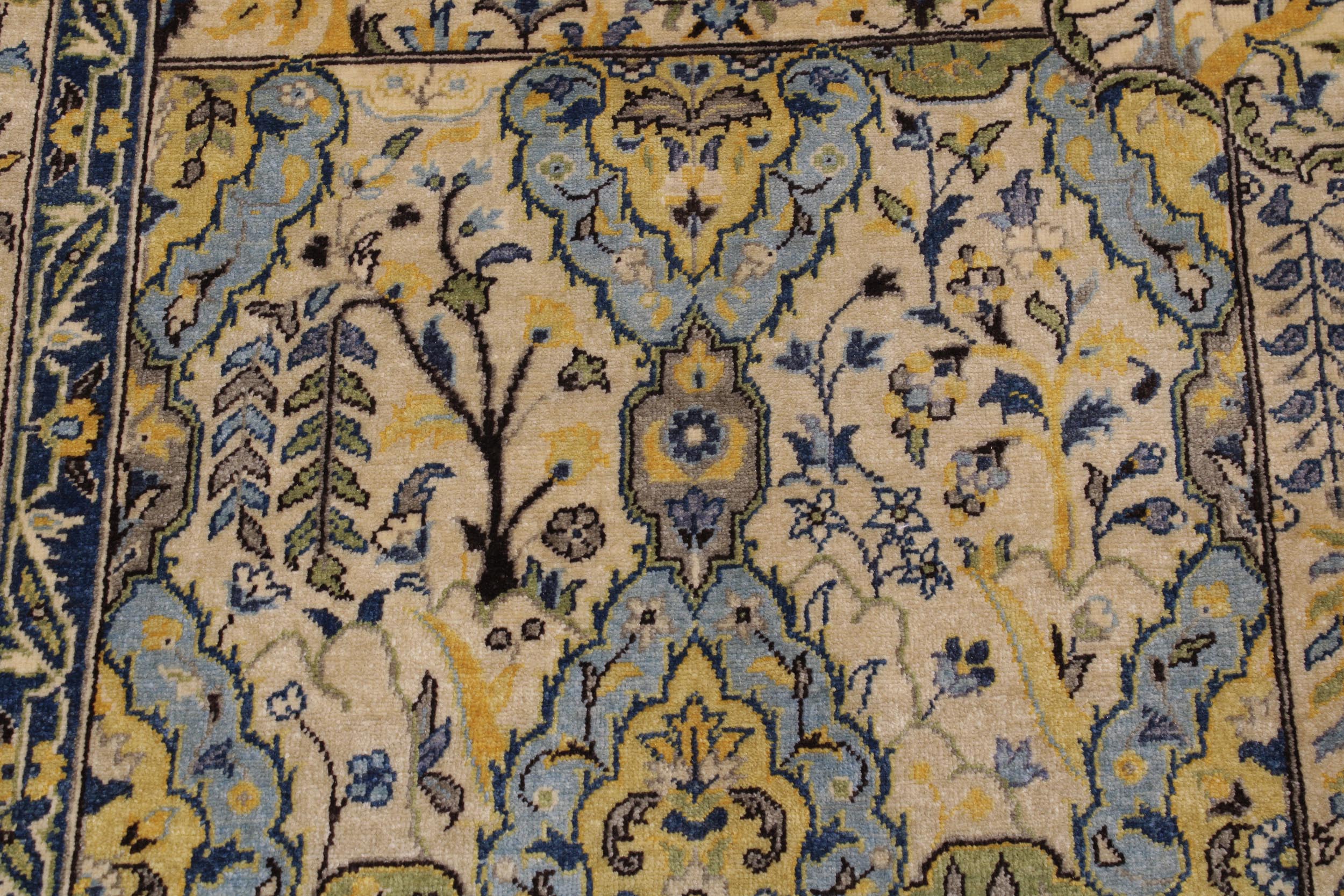 handmade Transitional Design Lt. Gray Lt. Gray Hand Knotted RECTANGLE 100% WOOL area rug 6' x 9'