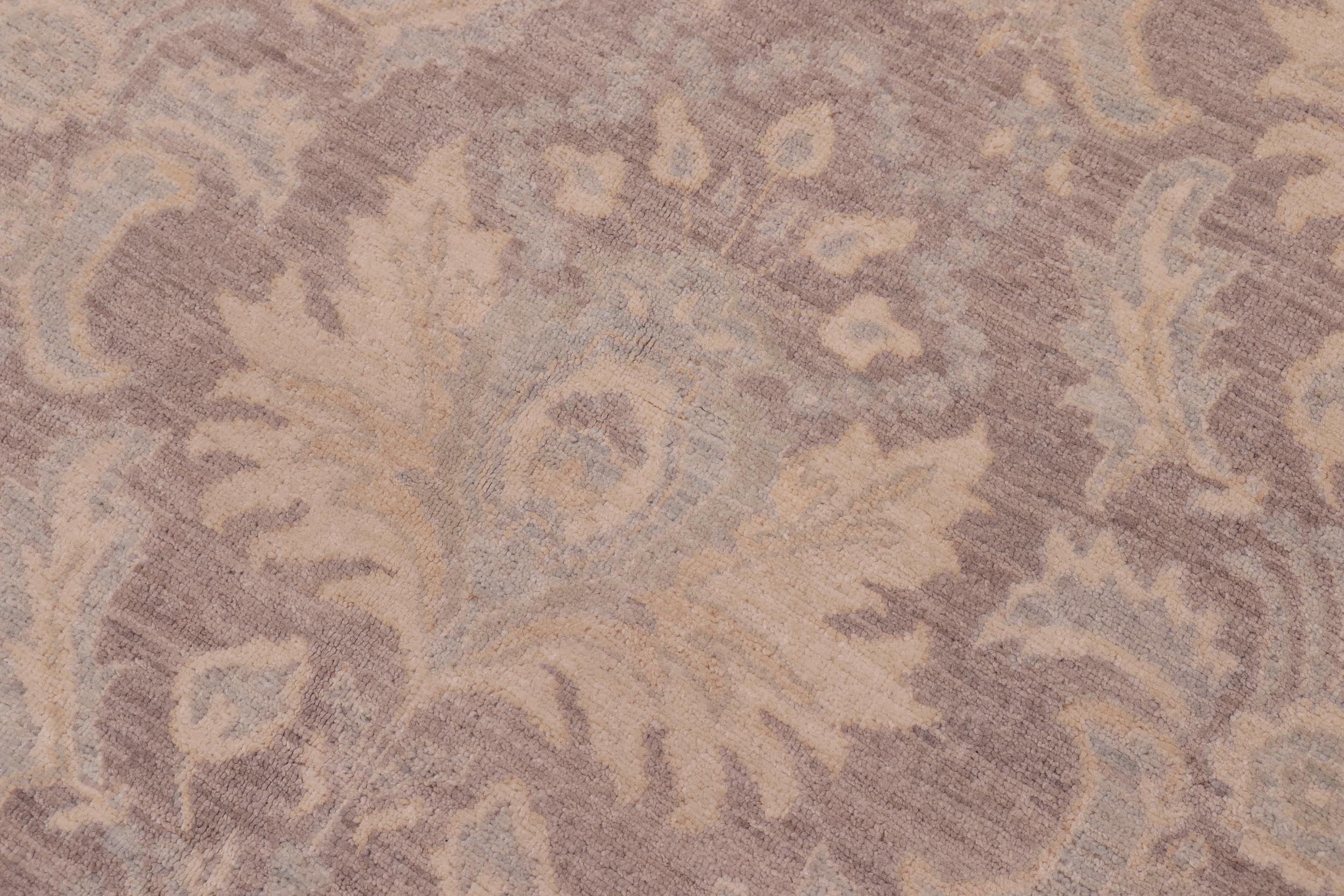 handmade Modern Kafkaz Lt. Brown Gray Hand Knotted RECTANGLE 100% WOOL area rug 9' x 11'