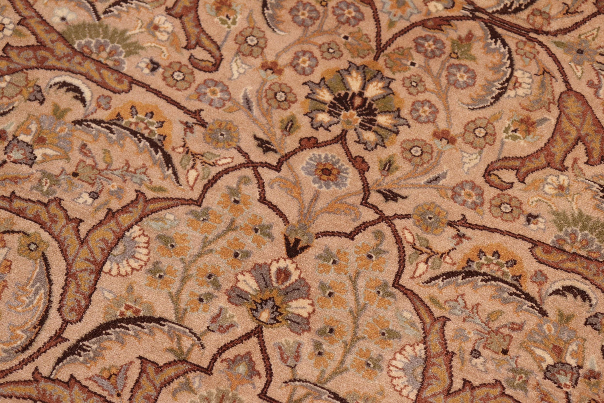 handmade Transitional Persian Taupe Brown Hand Knotted RECTANGLE 100% WOOL area rug 8x10