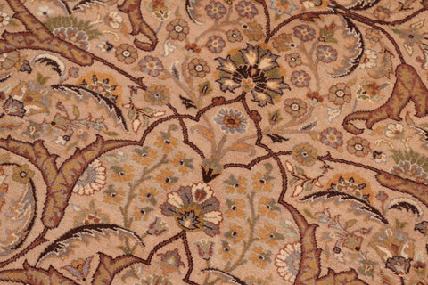 handmade Transitional Persian Taupe Brown Hand Knotted RECTANGLE 100% WOOL area rug 8x10
