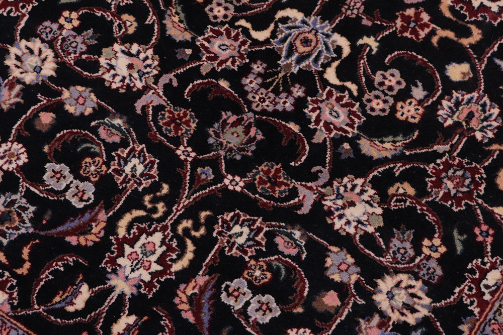 handmade Traditional Abasi Afsha Black Gray Hand Knotted RECTANGLE 100% WOOL area rug 3x5