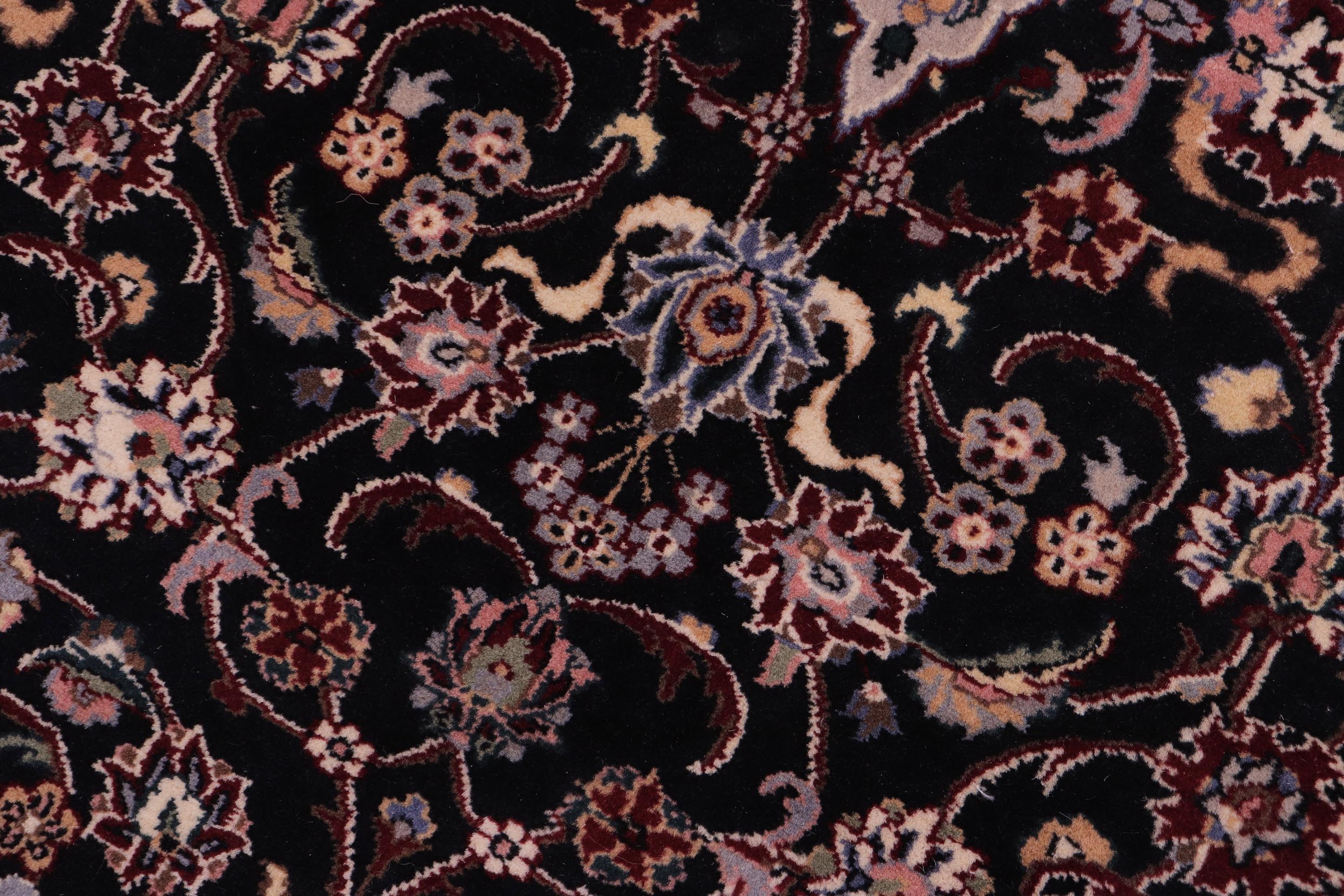 handmade Traditional Abasi Afsha Black Gray Hand Knotted RECTANGLE 100% WOOL area rug 3x5
