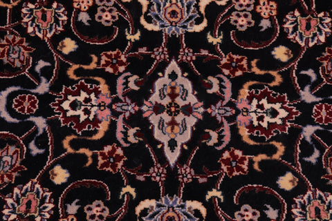 handmade Traditional Abasi Afsha Black Gray Hand Knotted RECTANGLE 100% WOOL area rug 3x5