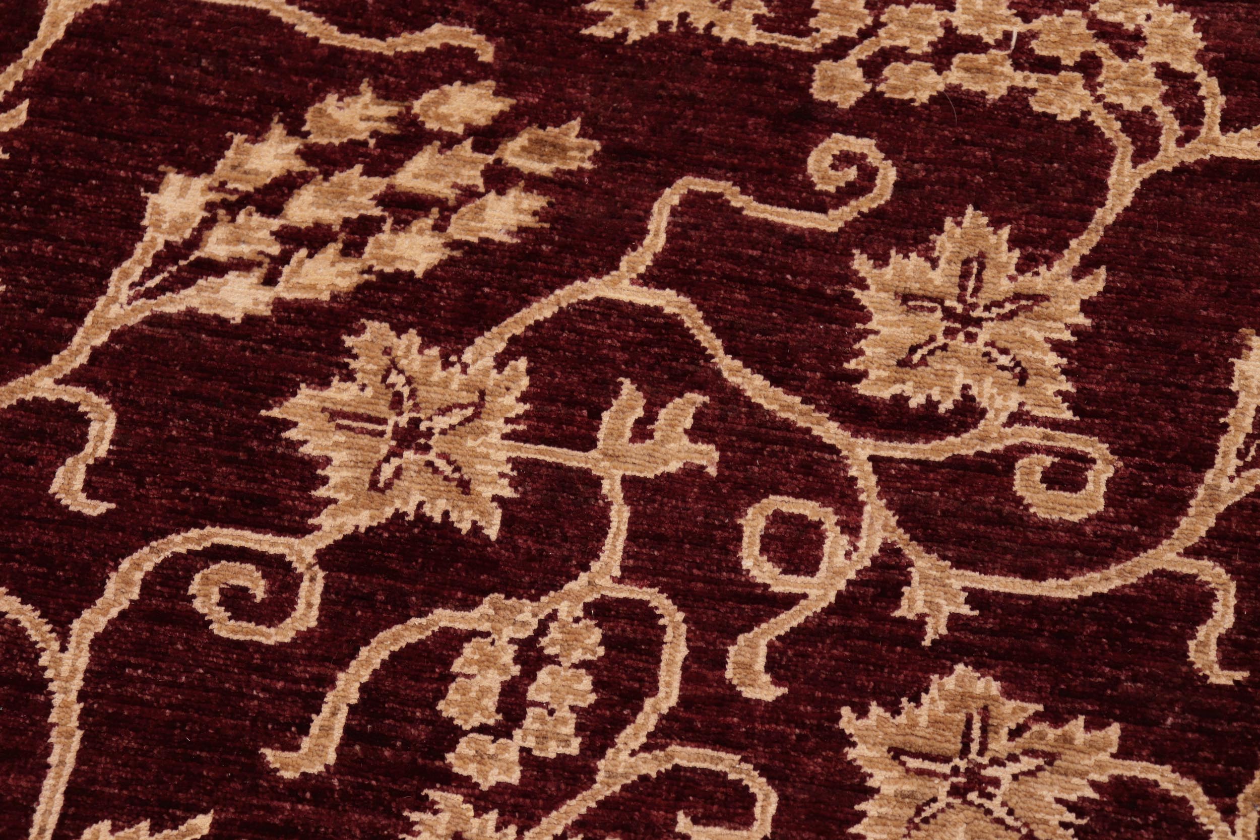 handmade Modern Kafkaz Red Tan Hand Knotted RECTANGLE 100% WOOL area rug 8' x 11'