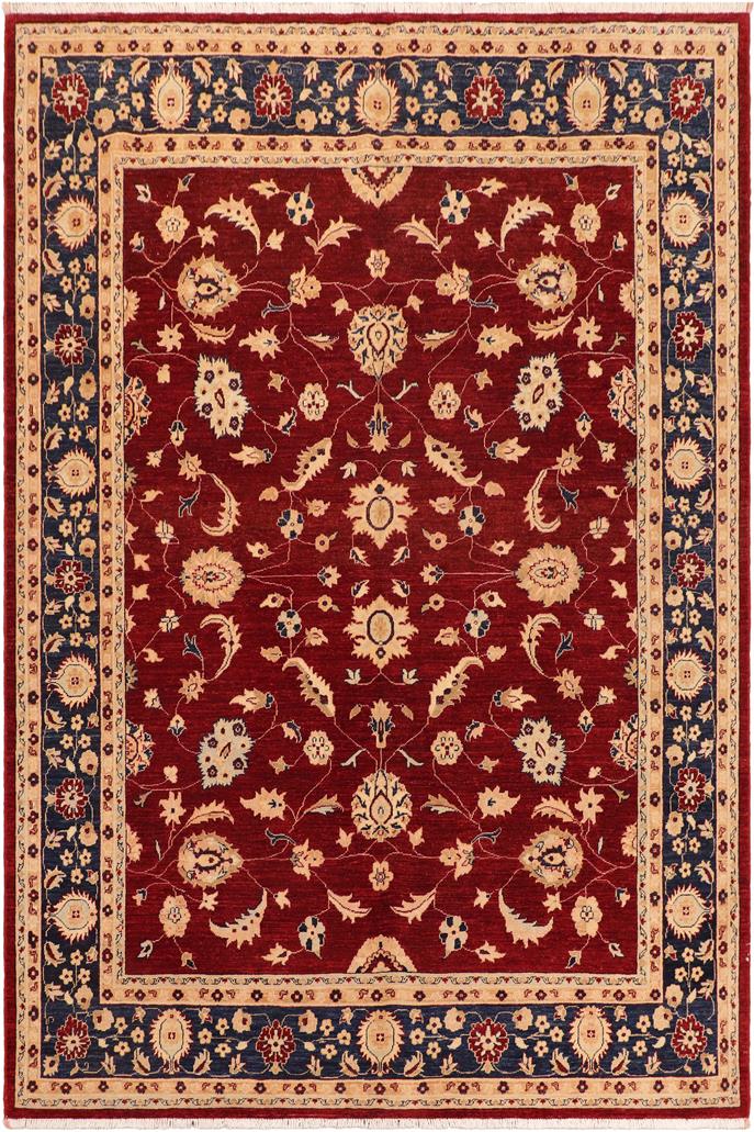 handmade Traditional Kafkaz Red Blue Hand Knotted RECTANGLE 100% WOOL area rug 8 x 10