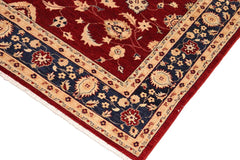 handmade Traditional Kafkaz Red Blue Hand Knotted RECTANGLE 100% WOOL area rug 8 x 10
