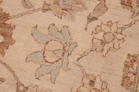 handmade Transitional Kafkaz Tan Brown Hand Knotted RECTANGLE 100% WOOL area rug 8' x 10'