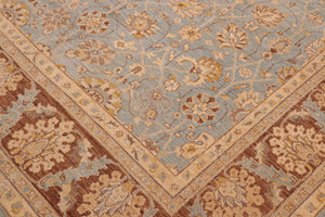 Bohemian Ziegler Gilma Blue/ Brown Wool Rug - 8'1'' x 10'1''