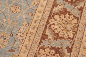 Bohemian Ziegler Gilma Blue/ Brown Wool Rug - 8'1'' x 10'1''