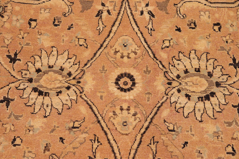 handmade Transitional Kafkaz Brown Charcoal Hand Knotted RECTANGLE 100% WOOL area rug 8x10