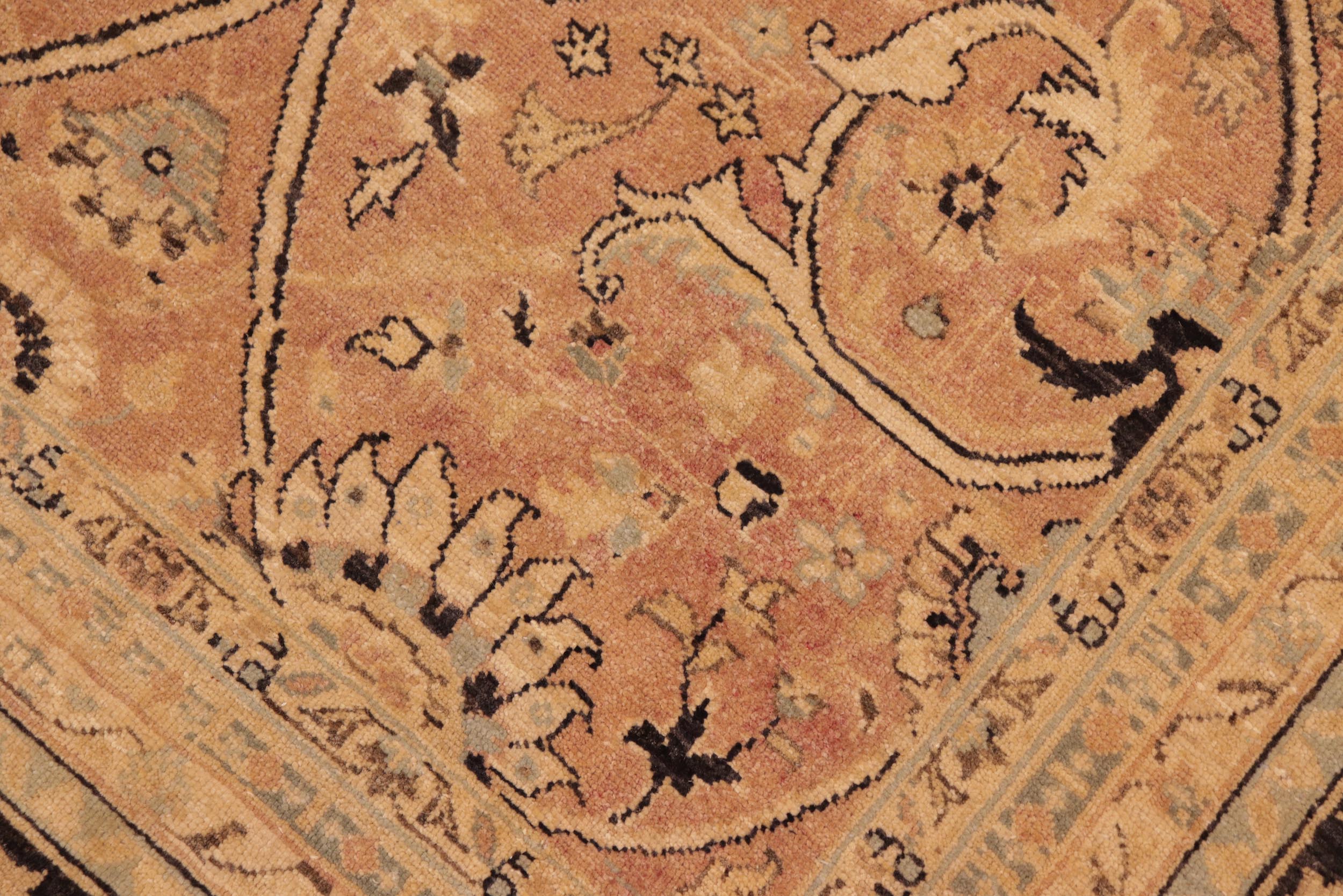 handmade Transitional Kafkaz Brown Charcoal Hand Knotted RECTANGLE 100% WOOL area rug 8x10