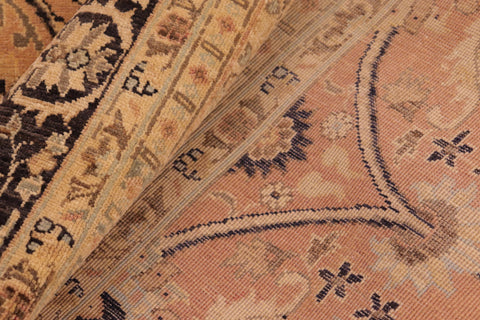 handmade Transitional Kafkaz Brown Charcoal Hand Knotted RECTANGLE 100% WOOL area rug 8x10