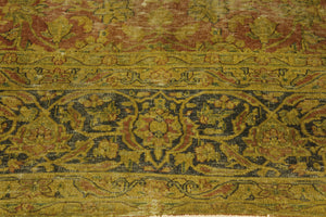 handmade Modern Vintage Rust Blue Hand Knotted RECTANGLE 100% WOOL area rug 10' x 13'
