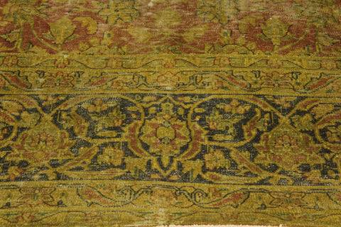 handmade Modern Vintage Rust Blue Hand Knotted RECTANGLE 100% WOOL area rug 10' x 13'