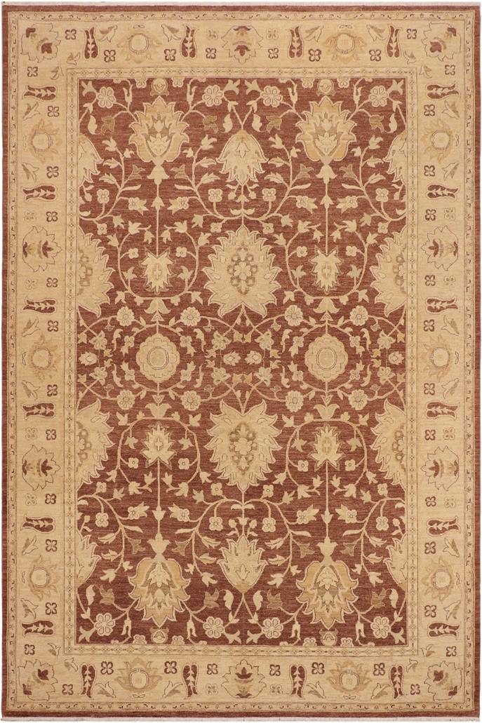 handmade Traditional Kafkaz Brown Tan Hand Knotted RECTANGLE 100% WOOL area rug 10 x 14