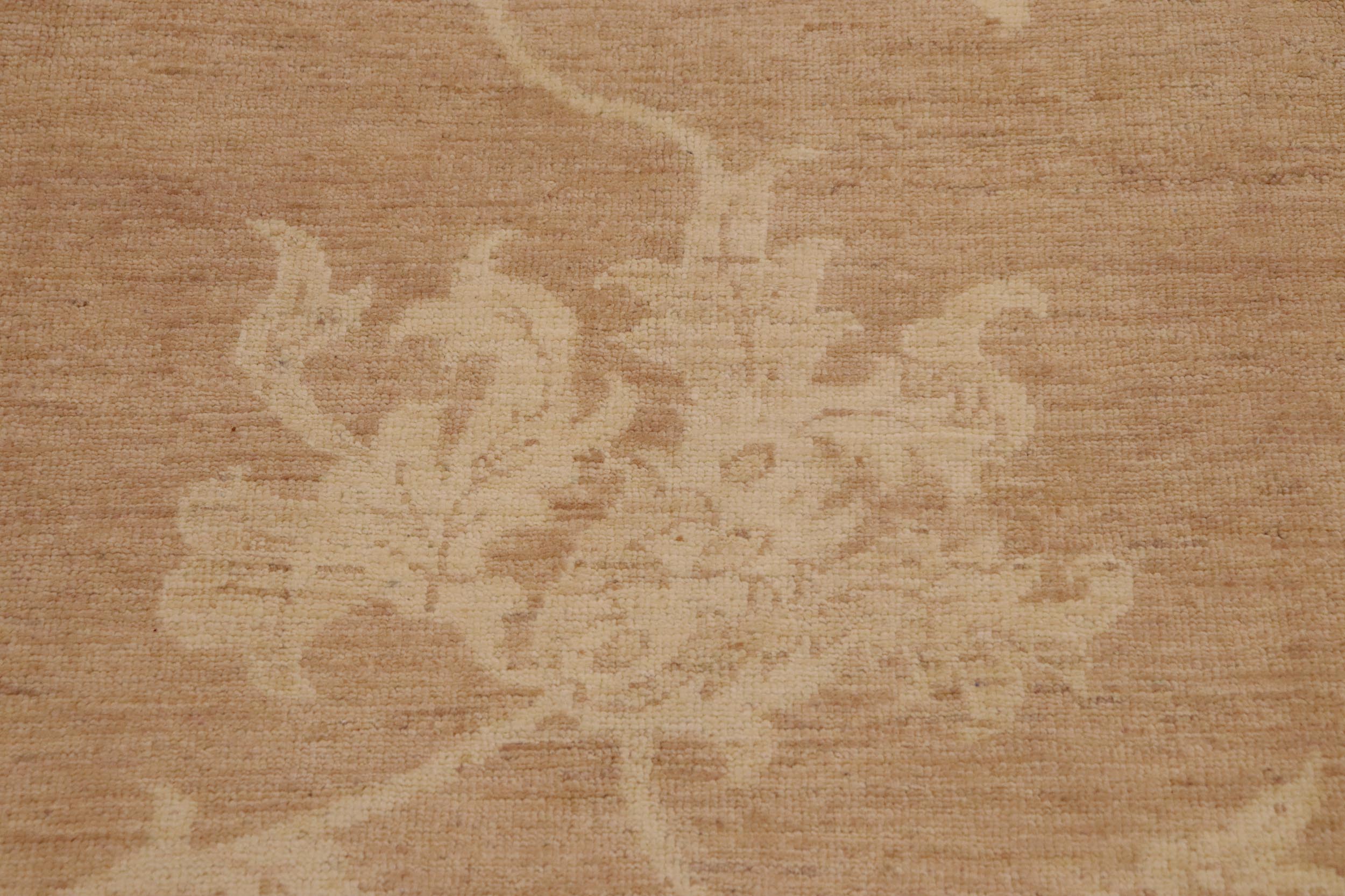 handmade Modern Kafkaz Lt. Brown Beige Hand Knotted RECTANGLE 100% WOOL area rug 9' x 11'