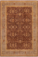 handmade Traditional Kafkaz Brown Gray Hand Knotted RECTANGLE 100% WOOL area rug 9 x 11