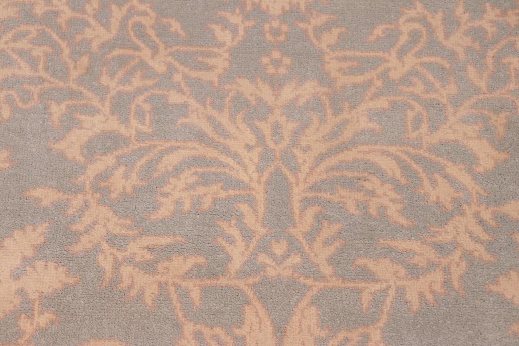 handmade Transitional Kotan Green Tan Hand Knotted RECTANGLE 100% WOOL area rug 6 x 9