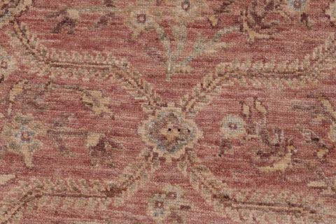 handmade Modern Kafkaz Pink Green Hand Knotted RECTANGLE 100% WOOL area rug 6' x 9'