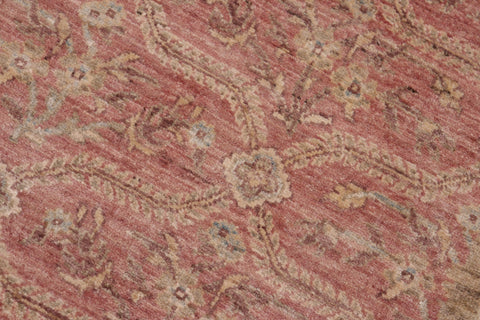 handmade Modern Kafkaz Pink Green Hand Knotted RECTANGLE 100% WOOL area rug 6' x 9'