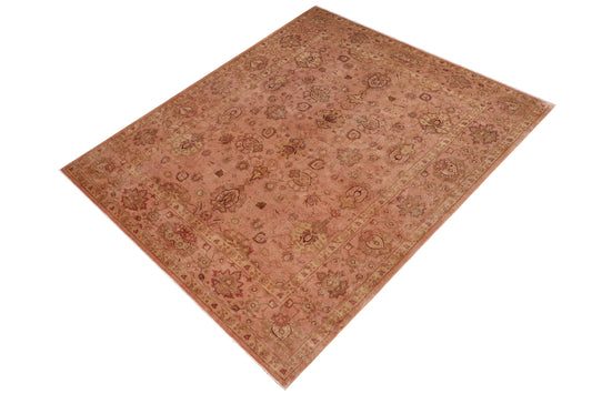 handmade Traditional Kafkaz Dark Tan Dark Tan Hand Knotted RECTANGLE 100% WOOL area rug 10' x 14'